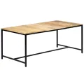 Table à dîner 180x90x75 cm Bois de manguier massif brut
