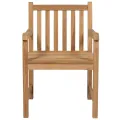 Chaises de jardin 4 pcs avec coussins vert Bois de teck solide