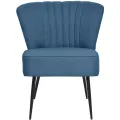 Chaise de cocktail Bleu Tissu