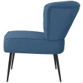 Chaise de cocktail Bleu Tissu
