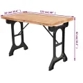 Table de salle à manger Sapin massif Dessus de table en bois