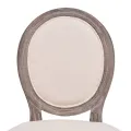 Chaises à manger lot de 2 crème tissu