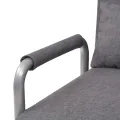 Fauteuil pivotant et canapé-lit Gris foncé Tissu