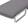 Fauteuil pivotant et canapé-lit Gris foncé Tissu