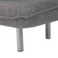 Fauteuil pivotant et canapé-lit Gris foncé Tissu