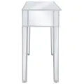 Table console miroir MDF et verre 106,5 x 38 x 76,5 cm