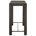 Table de bar de jardin Marron 140,5x60,5x110,5cm Résine tressée