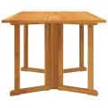 Table de jardin papillon pliante 150x90x75 cm bois massif teck