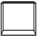 Table console Noir 80x35x75 cm Verre trempé