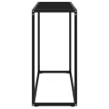 Table console Noir 80x35x75 cm Verre trempé