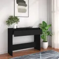 Table console Noir 100x35x76,5 cm Aggloméré