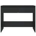 Table console Noir 100x35x76,5 cm Aggloméré