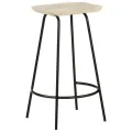 Tabourets de bar lot de 2 bois de manguier massif