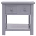 Table d'appoint Gris 40x40x40 cm Bois de Paulownia