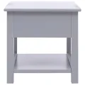 Table d'appoint Gris 40x40x40 cm Bois de Paulownia