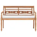 Banc Batavia avec coussins 120 cm Teck