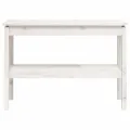 Table console Blanc 110x40x75 cm Bois de pin solide