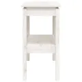 Table console Blanc 110x40x75 cm Bois de pin solide