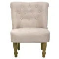 Chaises en style français lot de 2 crème tissu