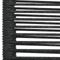 Chaises de jardin 2 pcs Corde en coton et acier Noir