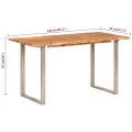 Table de salle à manger 140x70x76 cm Bois d'acacia solide