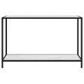 Table console Blanc 120x35x75 cm Verre trempé