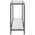 Table console Blanc 120x35x75 cm Verre trempé