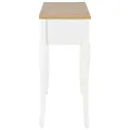 Table de console et coiffeuse avec 3 tiroirs Blanc