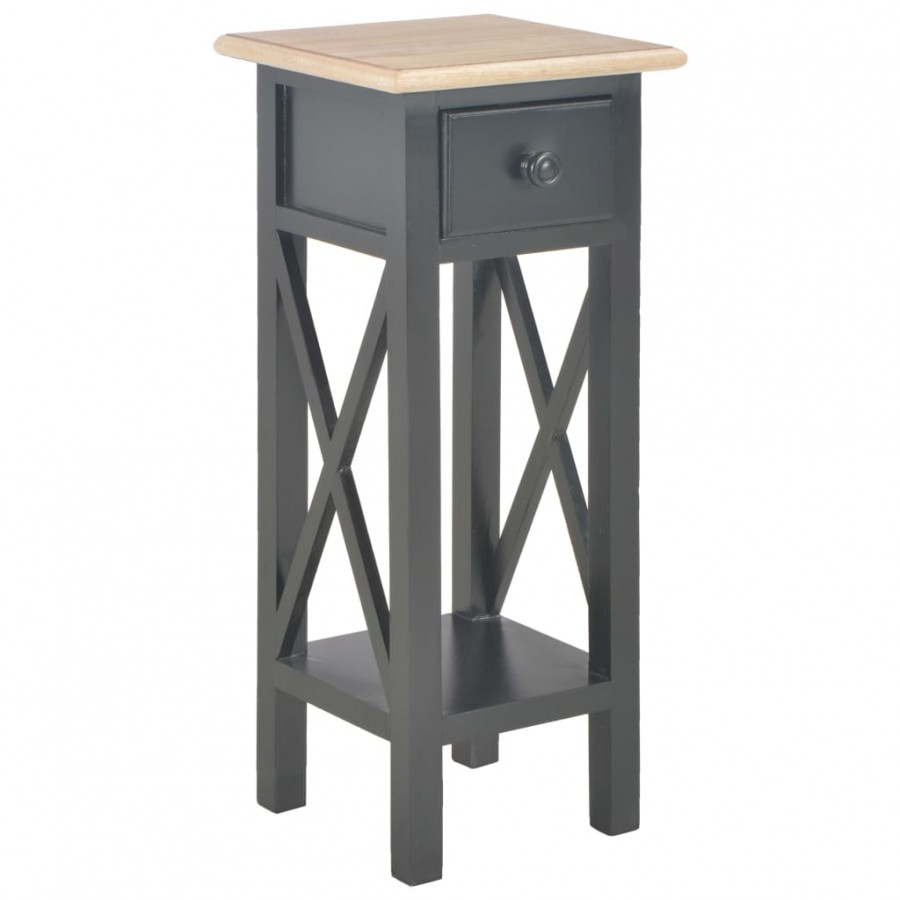 Table d'appoint Noir 27 x 27 x 65,5 cm Bois