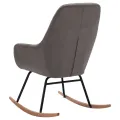 Chaise à bascule Gris clair Tissu