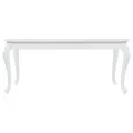 Table de salle à manger 179x89x81 cm Blanc brillant