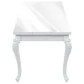 Table de salle à manger 179x89x81 cm Blanc brillant