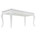 Table de salle à manger 179x89x81 cm Blanc brillant