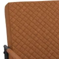 Chaise cantilever Marron mat Similicuir