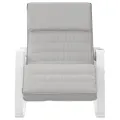 Chaise à bascule Gris clair Tissu