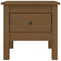 Table d'appoint Marron miel 40x40x39 cm Bois massif de pin
