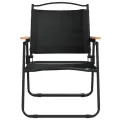 Chaises de camping 2 pcs Noir 54x55x78 cm Tissu Oxford