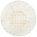 Table de bistro Style vintage Ronde Métal 40 x 70 cm Blanc