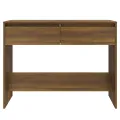 Table console Chêne marron 100x35x76,5 cm Aggloméré