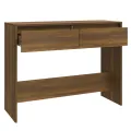 Table console Chêne marron 100x35x76,5 cm Aggloméré