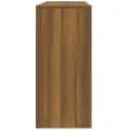 Table console Chêne marron 100x35x76,5 cm Aggloméré