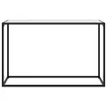 Table console Blanc 120x35x75 cm Verre trempé