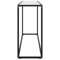 Table console Blanc 120x35x75 cm Verre trempé
