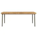 Table de jardin 200x100x72 cm Bois d'acacia solide et acier