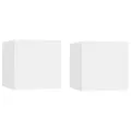 Meubles TV muraux 2 pcs Blanc 30,5x30x30 cm