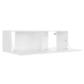 Meuble TV Blanc 100x30x30 cm Aggloméré