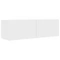 Ensemble de meubles TV 6 pcs Blanc Aggloméré