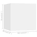 Ensemble de meubles TV 6 pcs Blanc Aggloméré