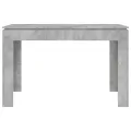 Table de salle à manger Gris béton 120 x 60 x 76 cm Aggloméré