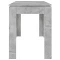 Table de salle à manger Gris béton 120 x 60 x 76 cm Aggloméré